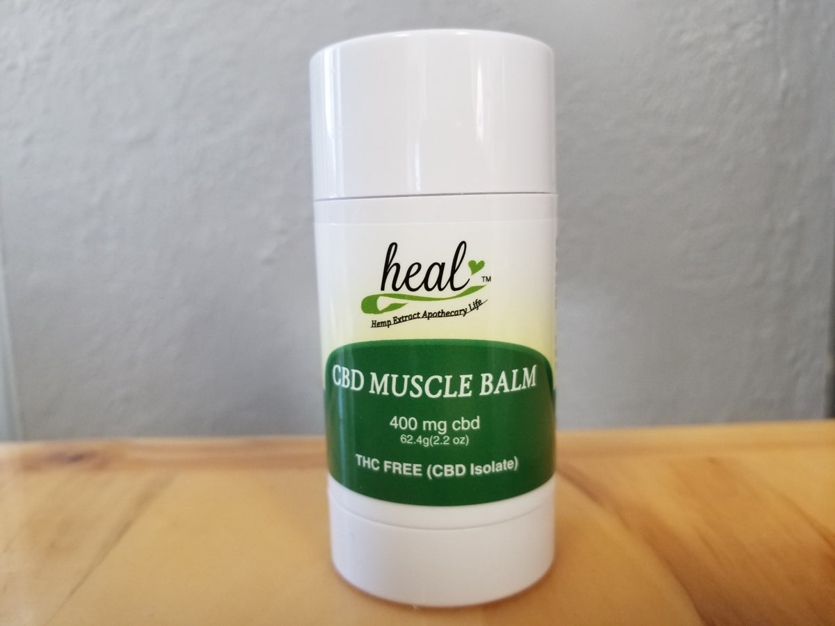 Heal® CBD Muscle Balm Stick front label | The Sturdy Horse